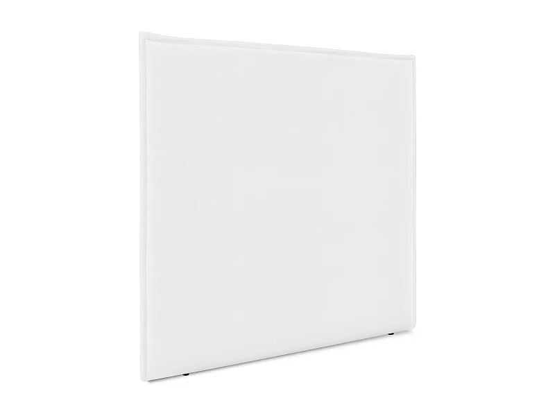 DHOME Cabecero de Lino Natural Liso con Ribete Hasta el Suelo 150x120cm Camas 150 - Blanco