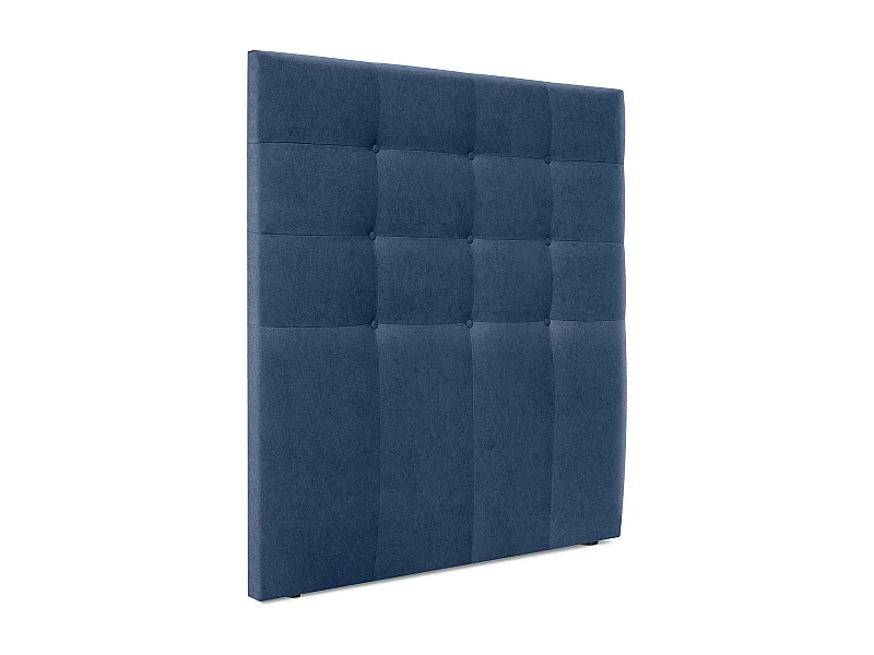 DHOME Cabeceira de  Tecido AquaLinho Capitoné Até o chão 105x120cm Camas 105 - Azul