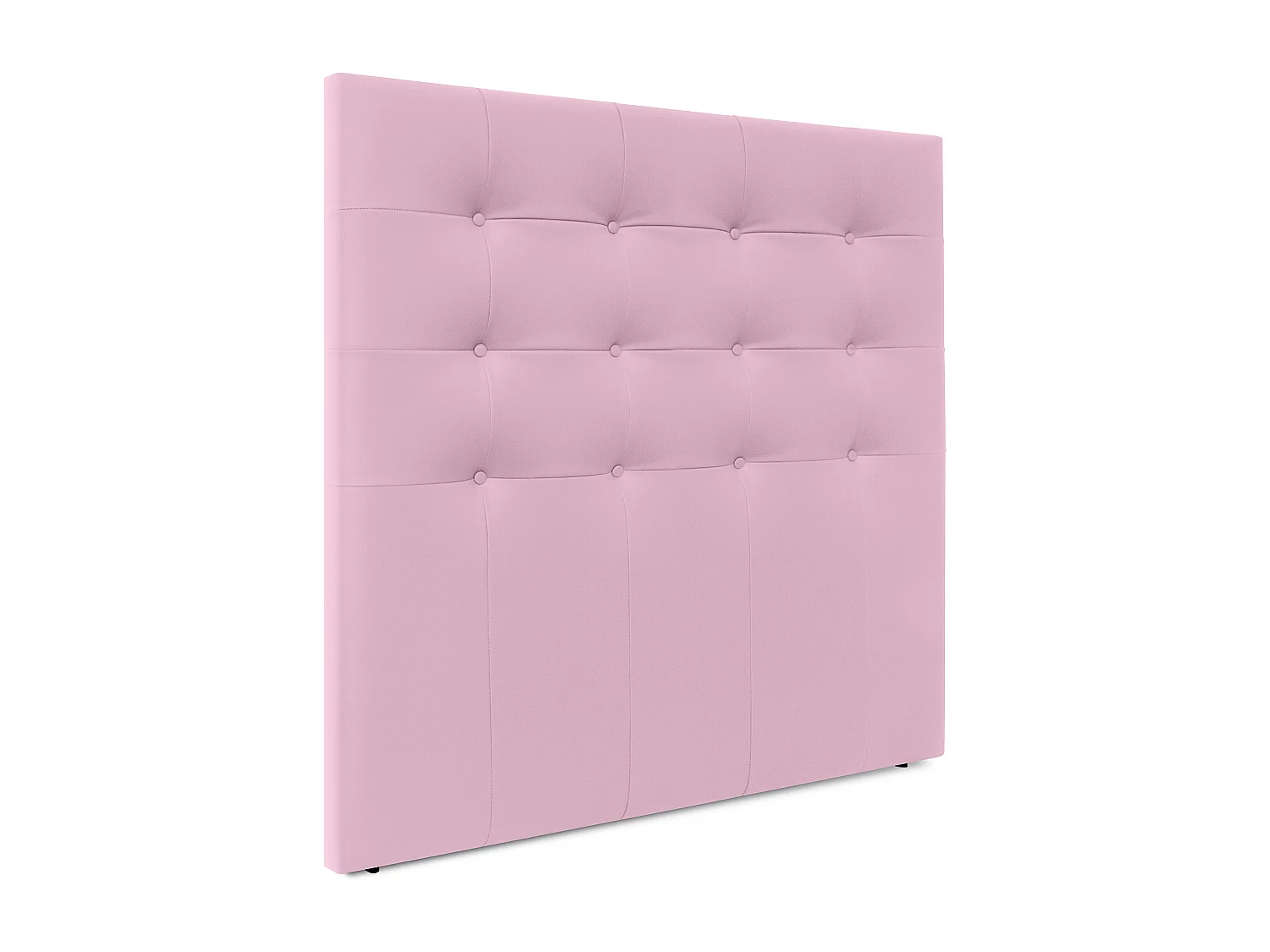 DHOME Cabeceira de  Couro sintético Capitoné Até o chão 145x120cm Camas 135/140 - Rosa
