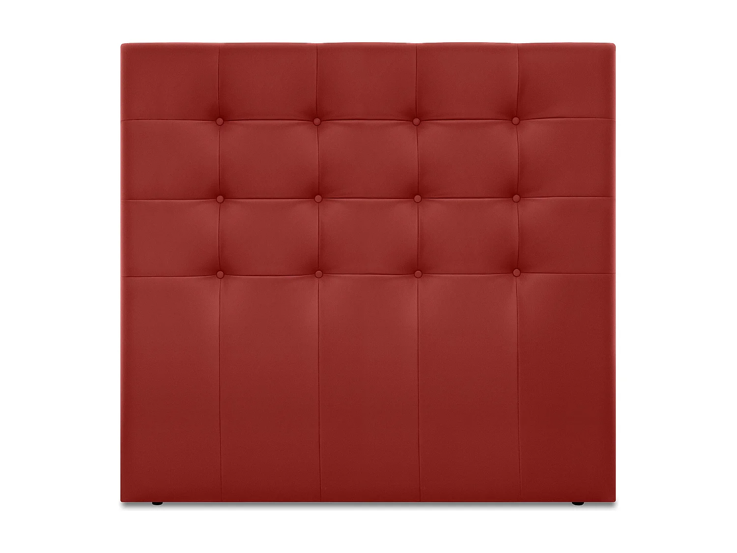DHOME Cabeceira de  Couro sintético Capitoné Até o chão 150x120cm Camas 150 - Vermelho
