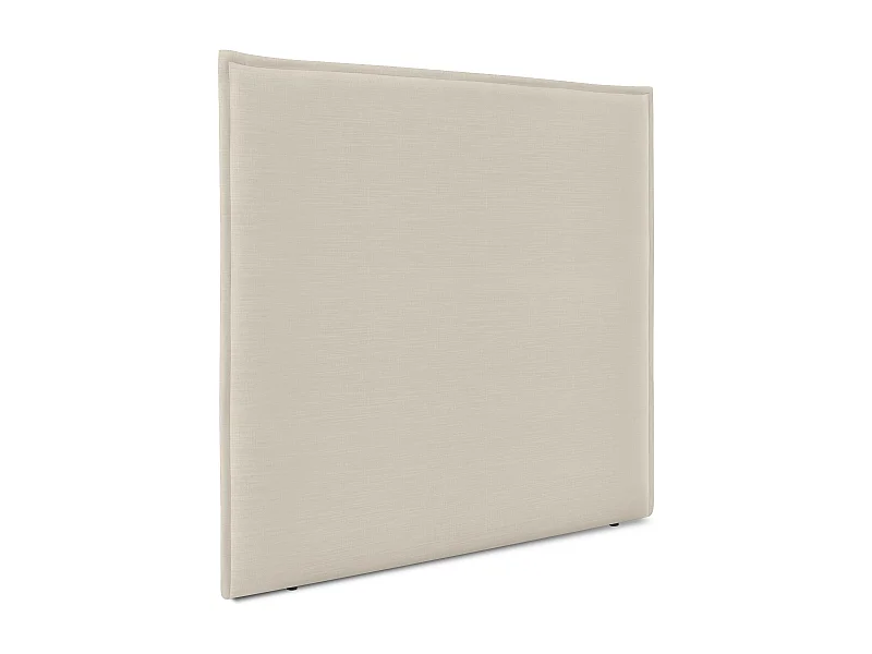 DHOME Cabecero de Lino Natural Liso con Ribete Hasta el Suelo 150x120cm Camas 150 - Beige