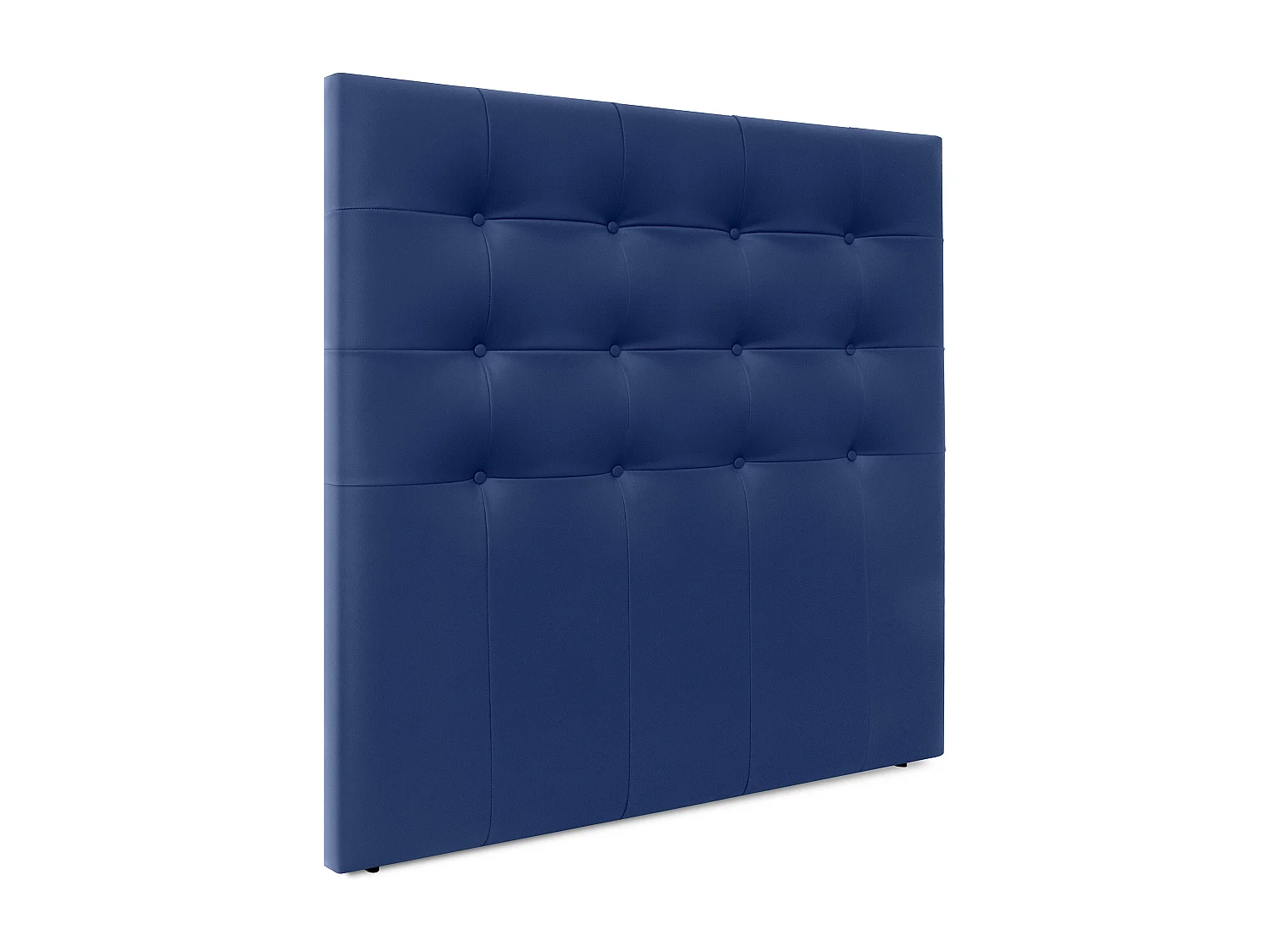 DHOME Cabeceira de  Couro sintético Capitoné Até o chão 150x120cm Camas 150 - Azul