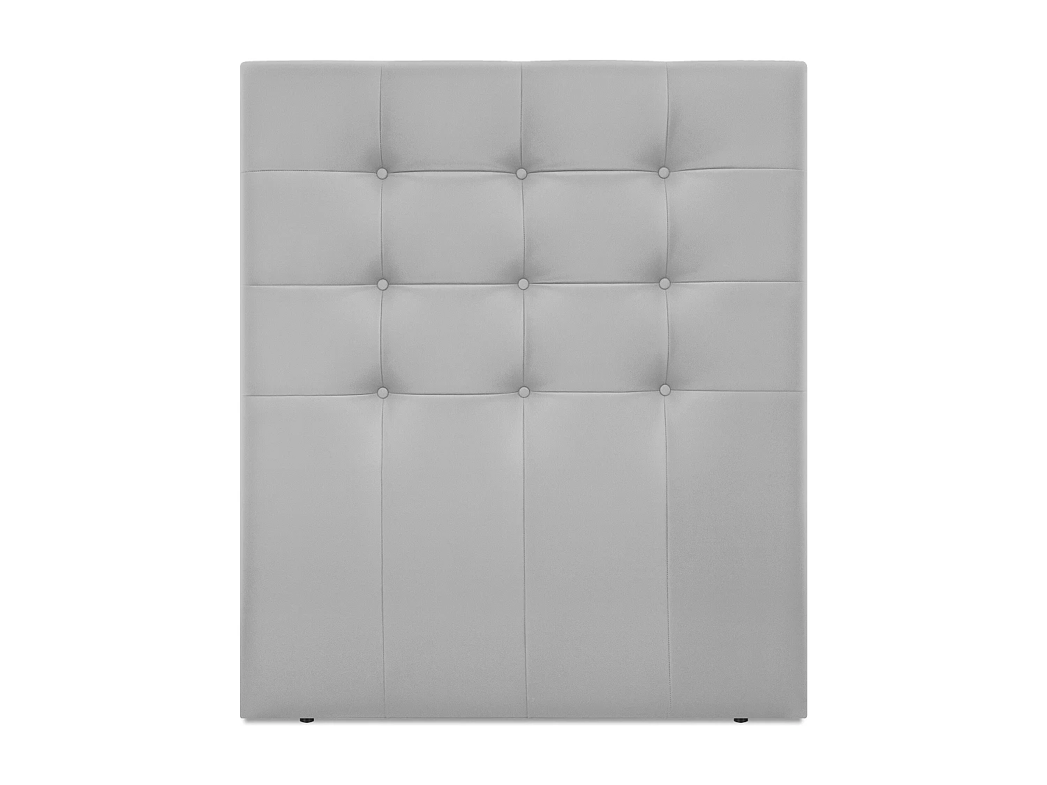 DHOME Cabeceira de  Couro sintético Capitoné Até o chão 90x120cm Camas 80/90 - Cinza claro