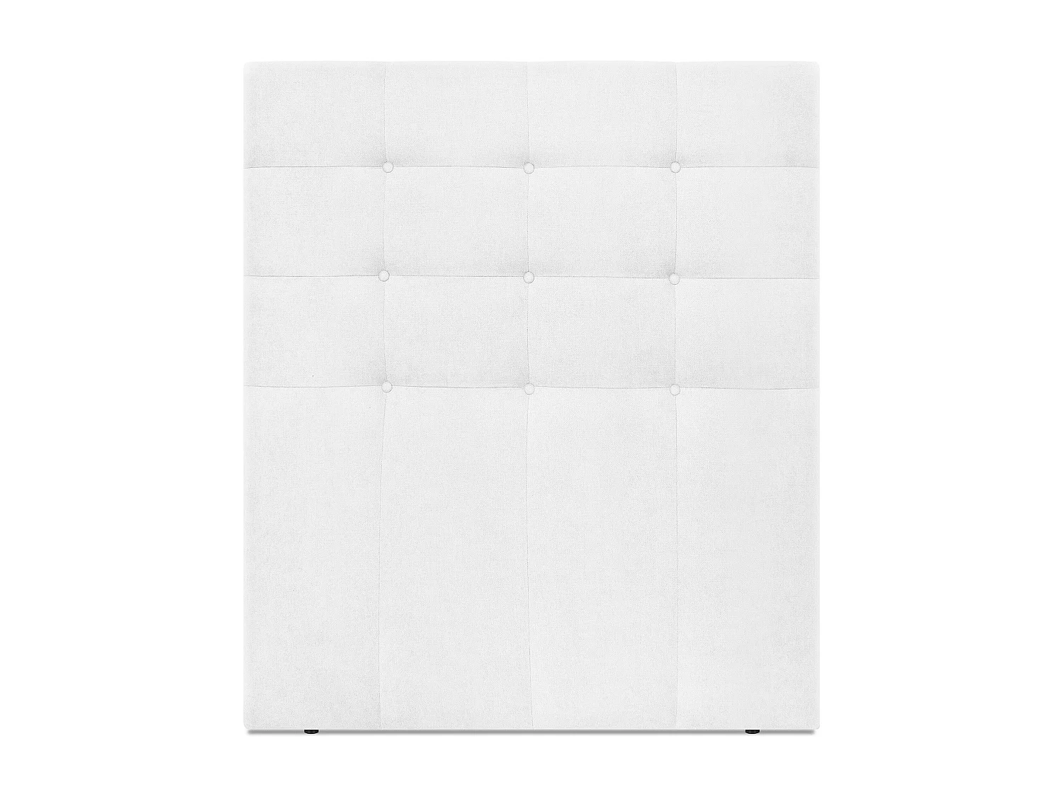 DHOME Cabeceira de  Tecido AquaLinho Capitoné Até o chão 95x120cm Camas 90 - Blanco