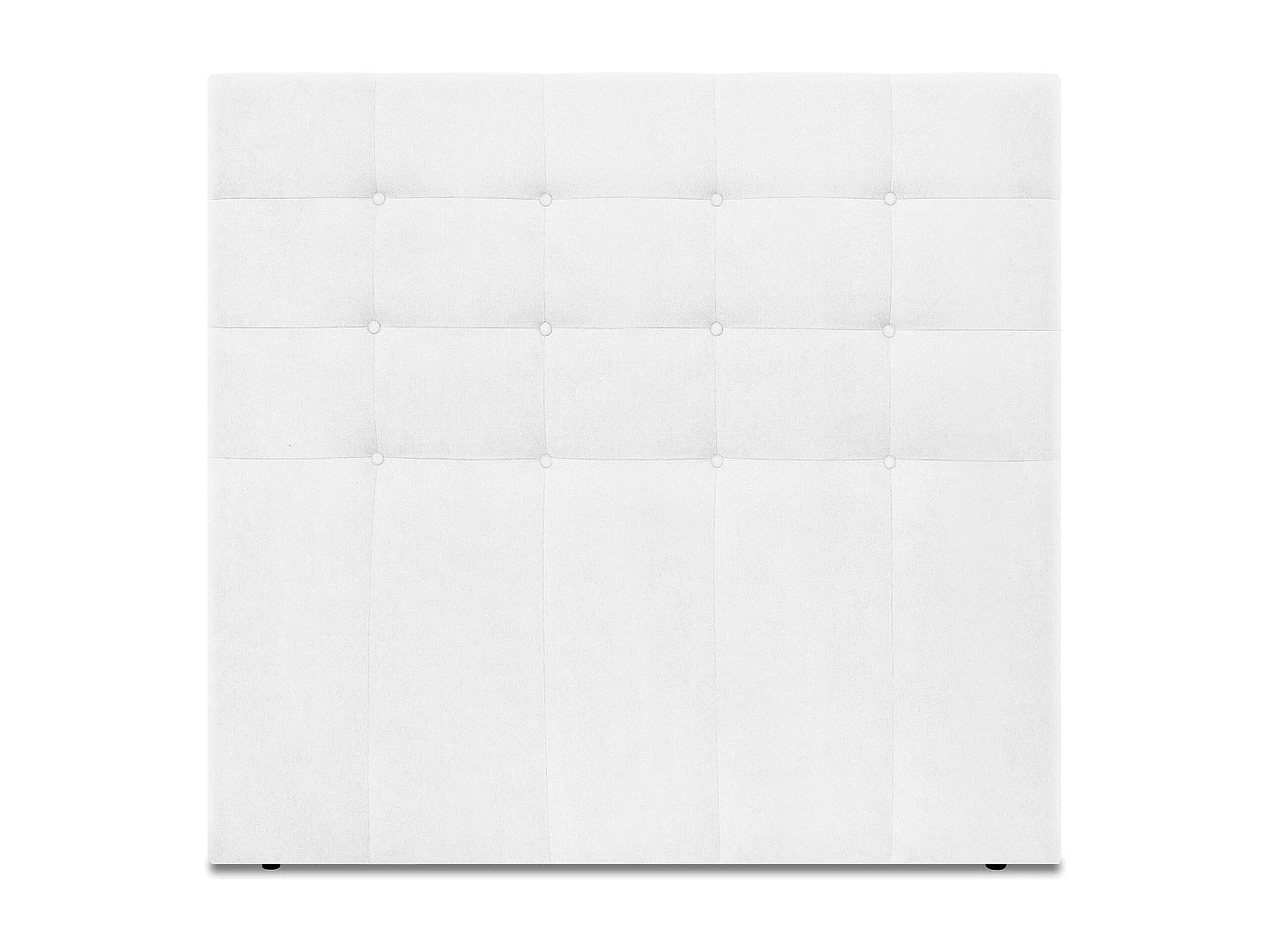 DHOME Cabeceira de  Tecido AquaLinho Capitoné Até o chão 145x120cm Camas 135/140 - Blanco
