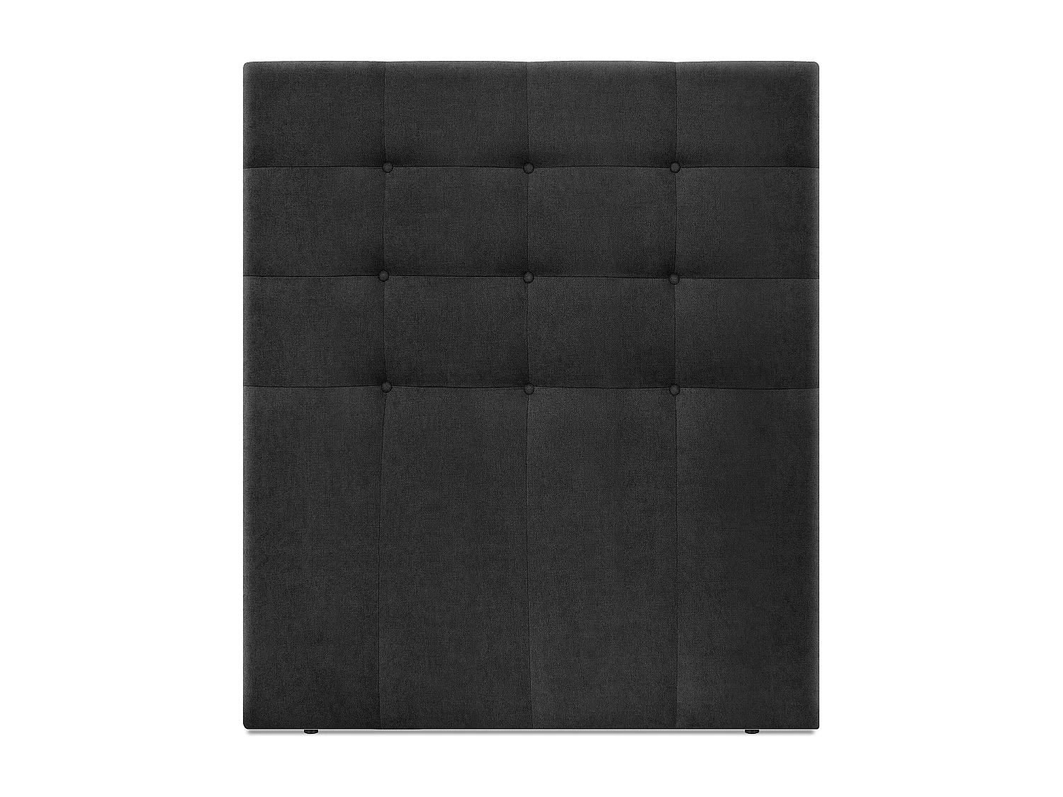 DHOME Cabeceira de  Tecido AquaLinho Capitoné Até o chão 90x120cm Camas 80/90 - Preto