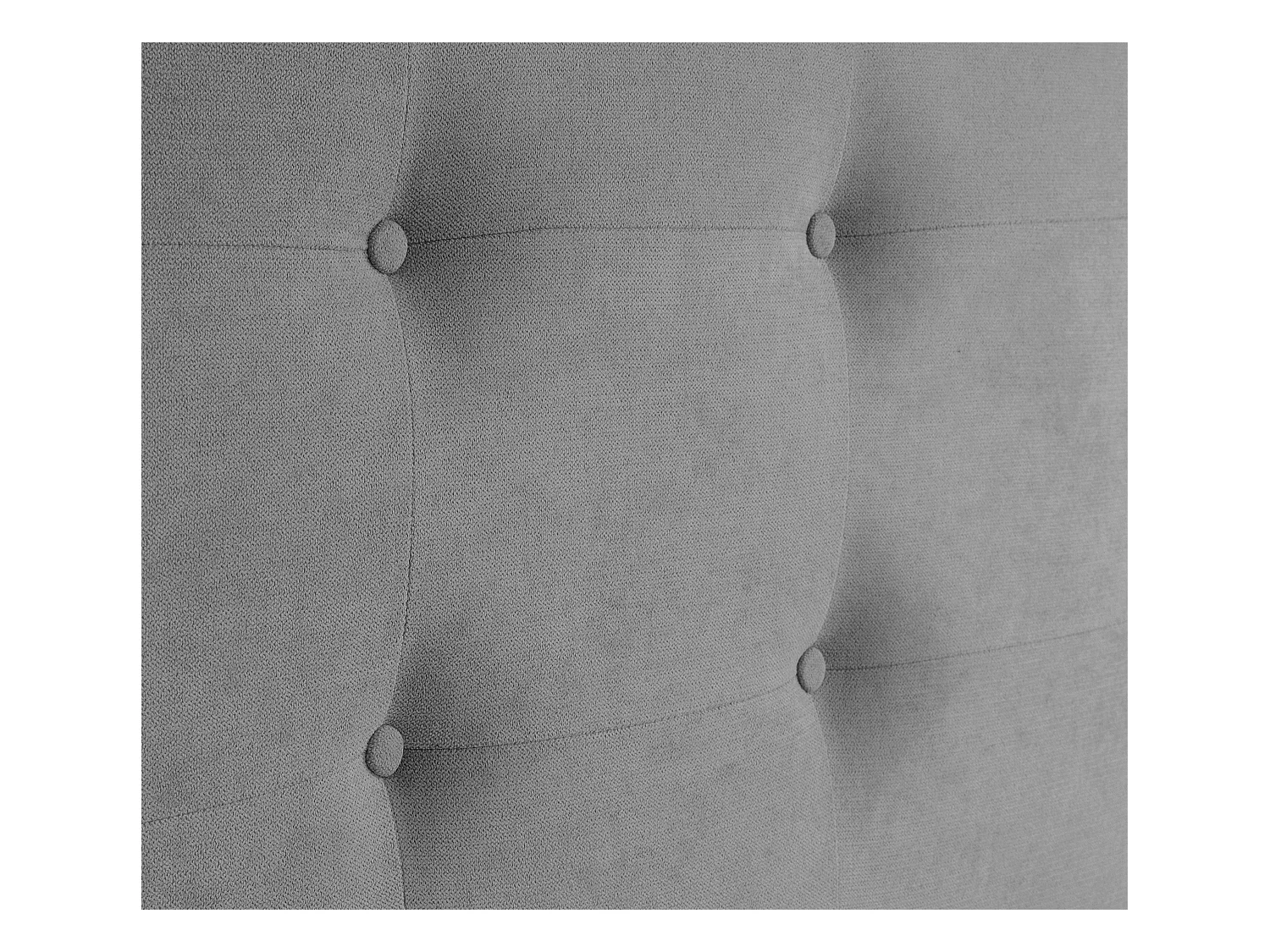 DHOME Cabeceira de  Tecido AquaLinho Capitoné Até o chão 160x120cm Camas 150/160 - Cinza