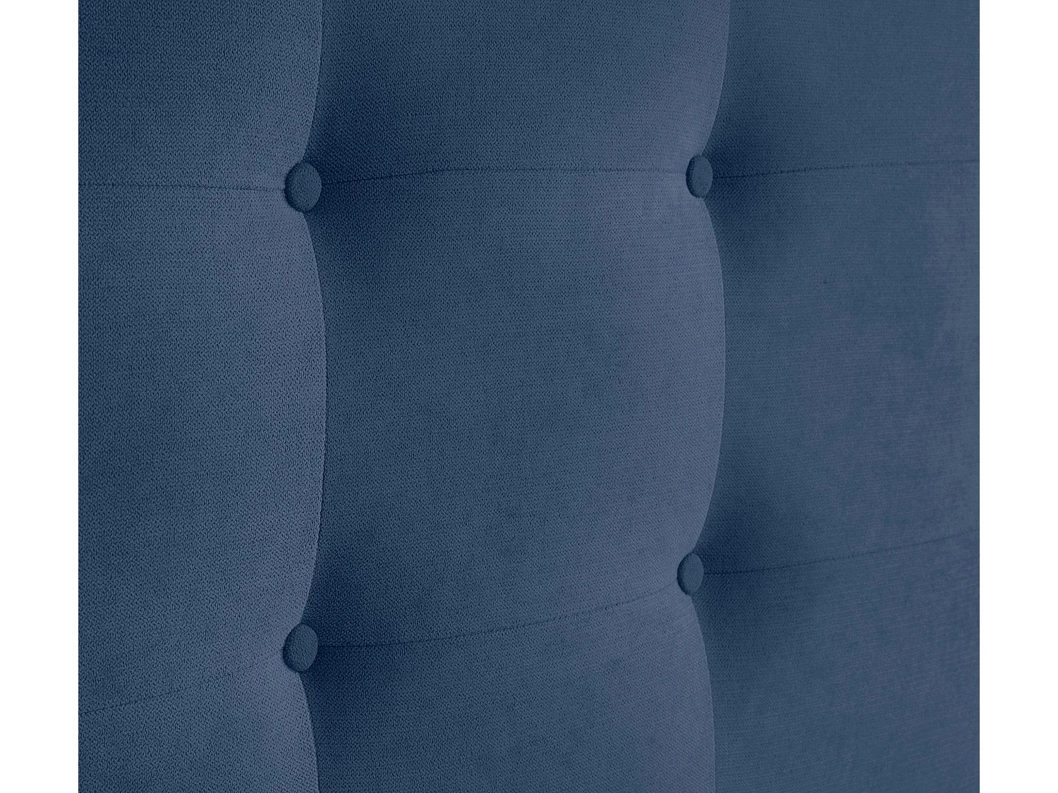 DHOME Cabeceira de  Tecido AquaLinho Capitoné Até o chão 145x120cm Camas 135/140 - Azul