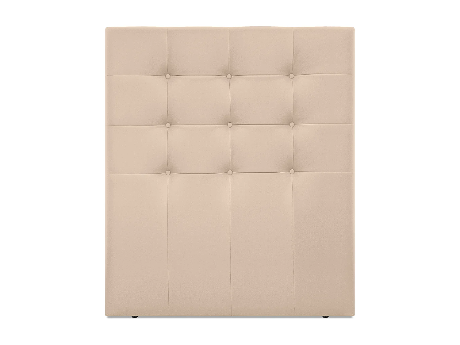 DHOME Cabeceira de  Couro sintético Capitoné Até o chão 95x120cm Camas 90 - Bege