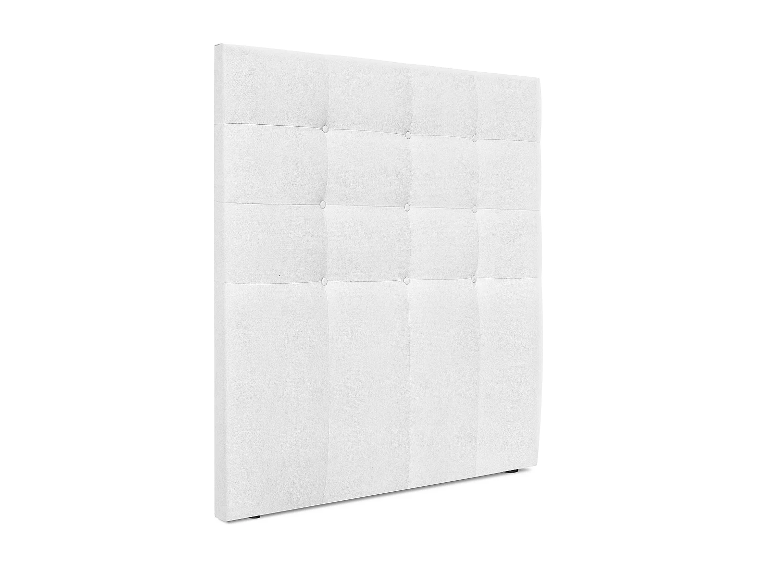 DHOME Cabeceira de  Tecido AquaLinho Capitoné Até o chão 110x120cm Camas 105 - Blanco