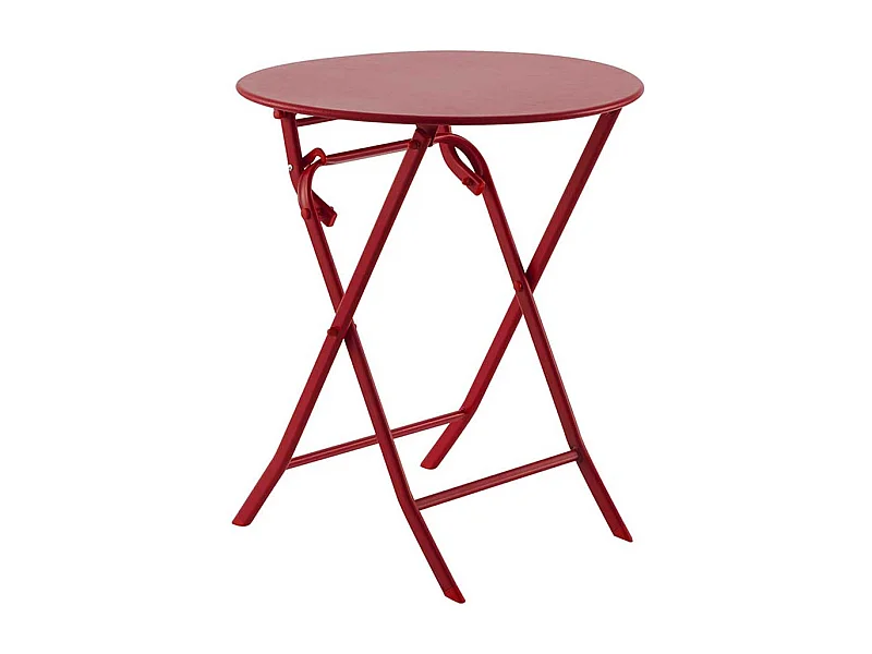Table de jardin ronde Greensboro Ø 60 cm Groseille - Hespéride