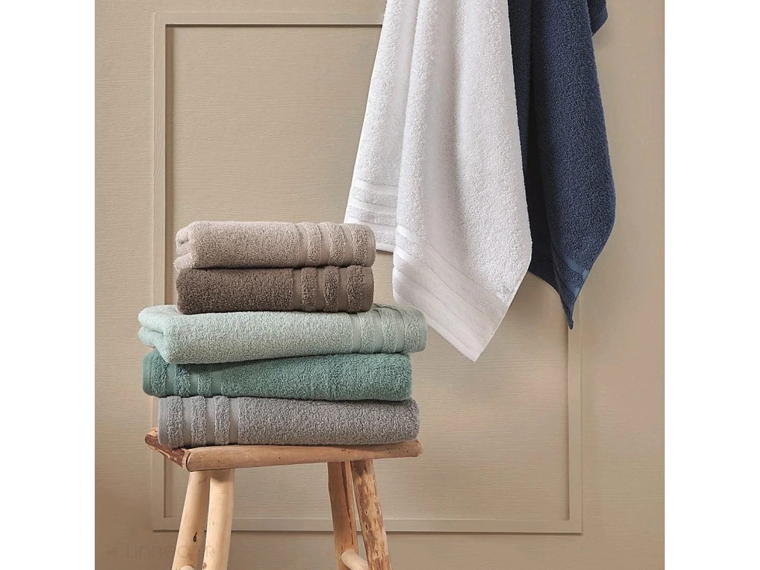 Drap de douche 70X140 cm EFFICIENCE PURE vert Olive