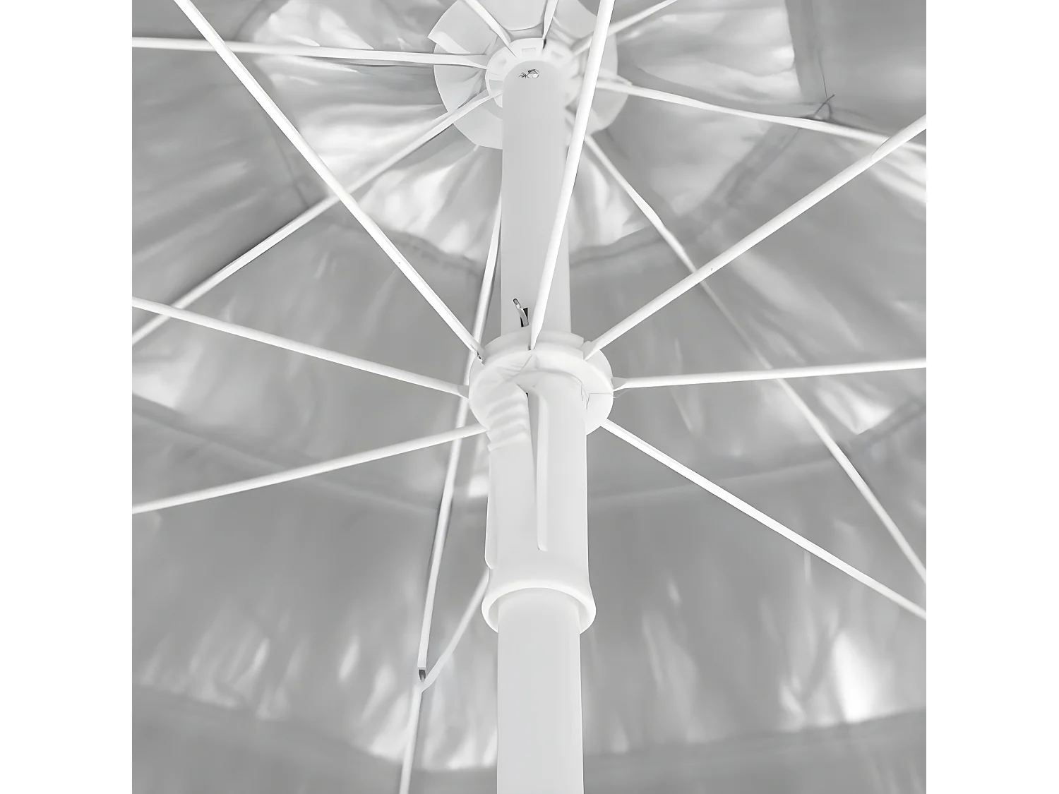 Guarda-sol de praia Hawaii 180 cm branco