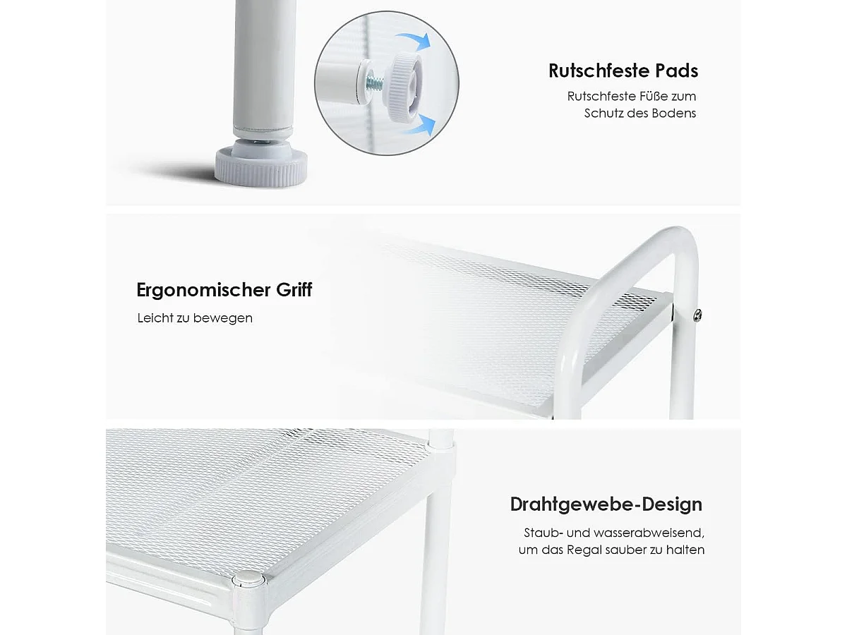 Küchenregal Mikrowellenregal 4-stufig