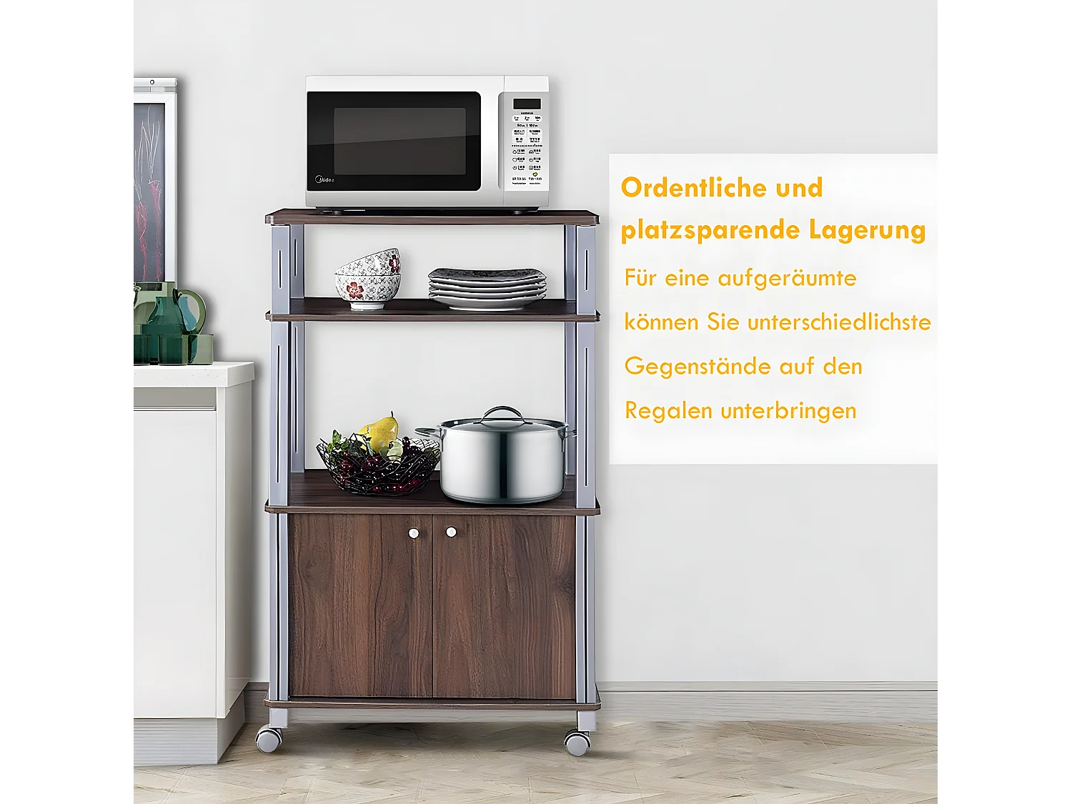 Küchenregal für Mikrowelle