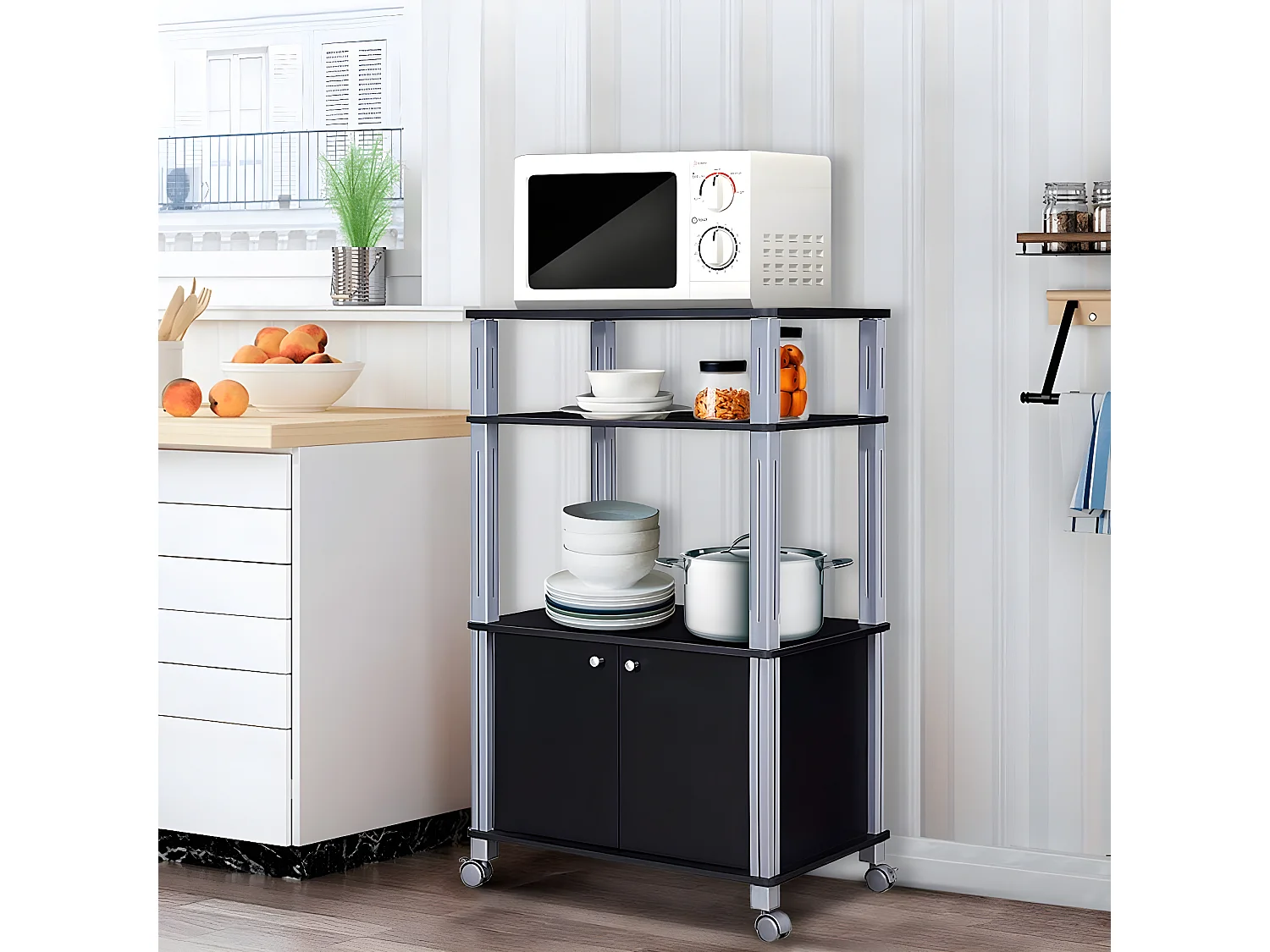 Küchenregal für Mikrowelle