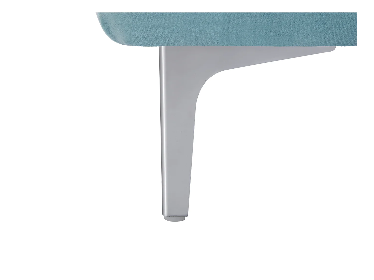 Sofá de 3 lugares chesterfield em veludo azul pastel - EDWINA