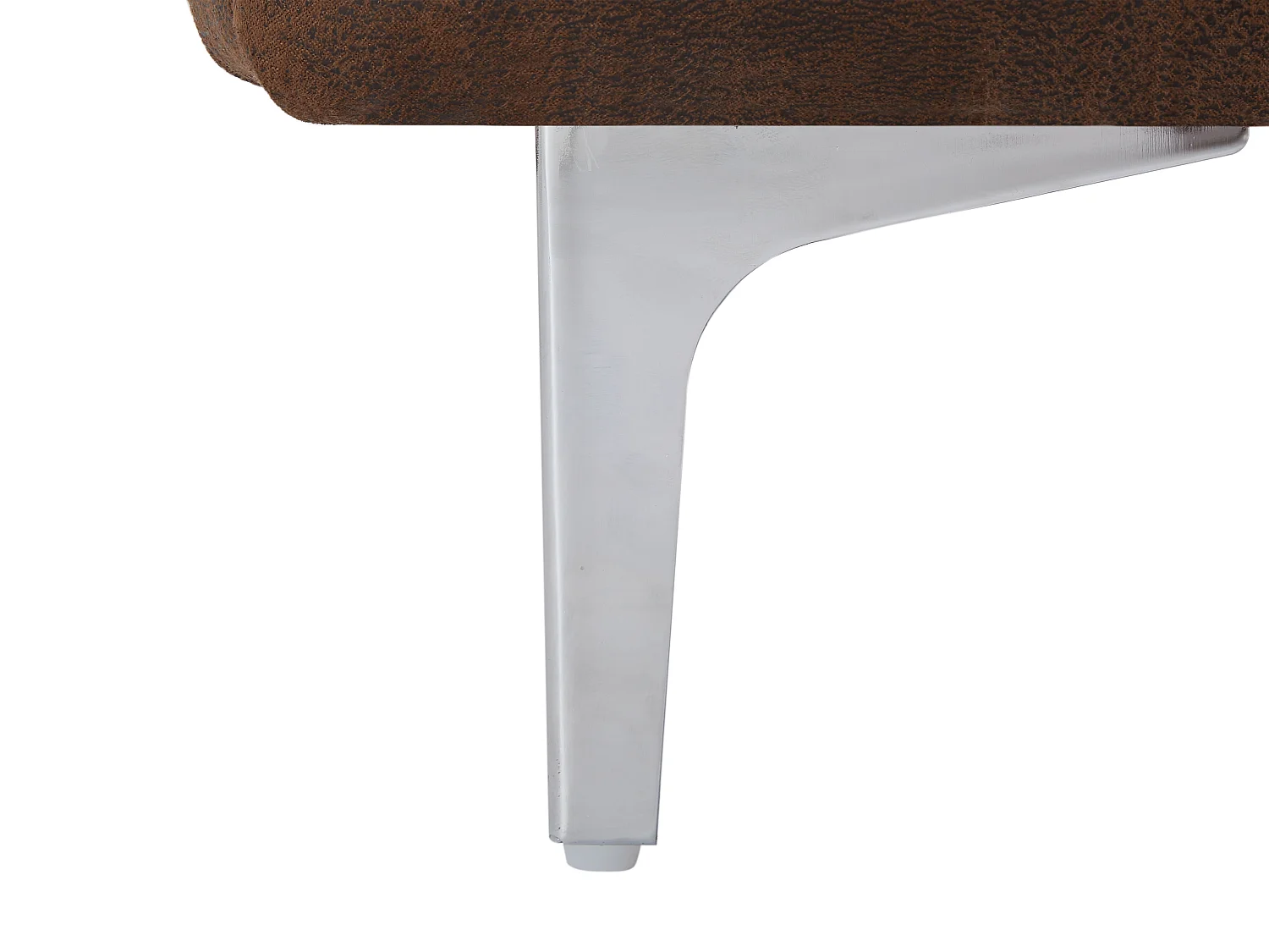 Chesterfield-Sofa 2-Sitzer - Mikrofaser - Vintage-Leder-Optik - Braun - EDWINA