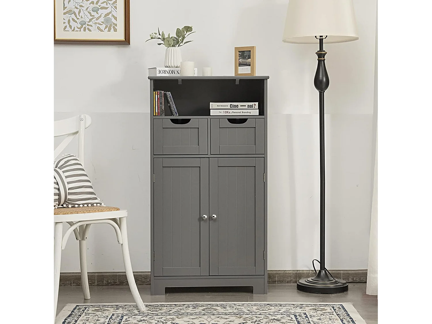 Badezimmerschrank Badschrank freistehend