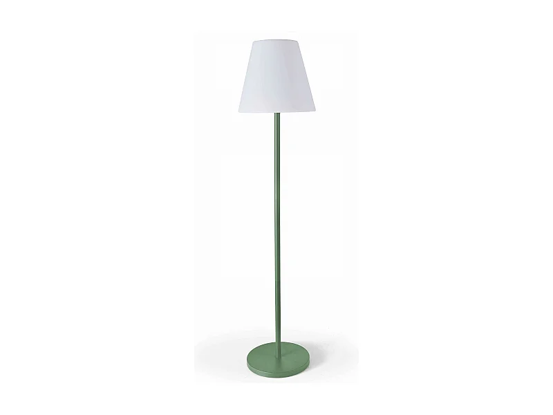 Lampadaire en acier vert