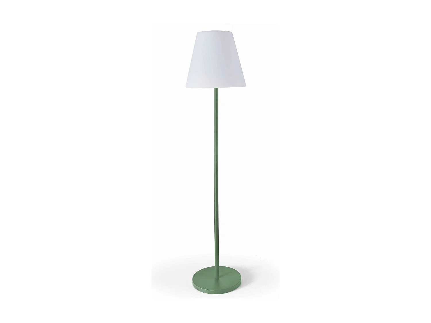 Lampadaire en acier vert