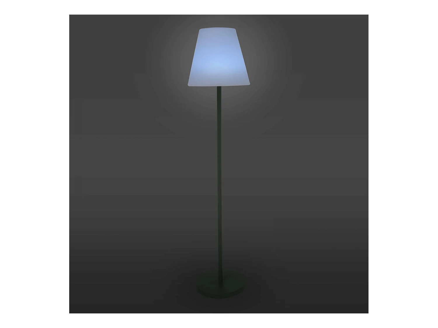 Lampadaire en acier vert