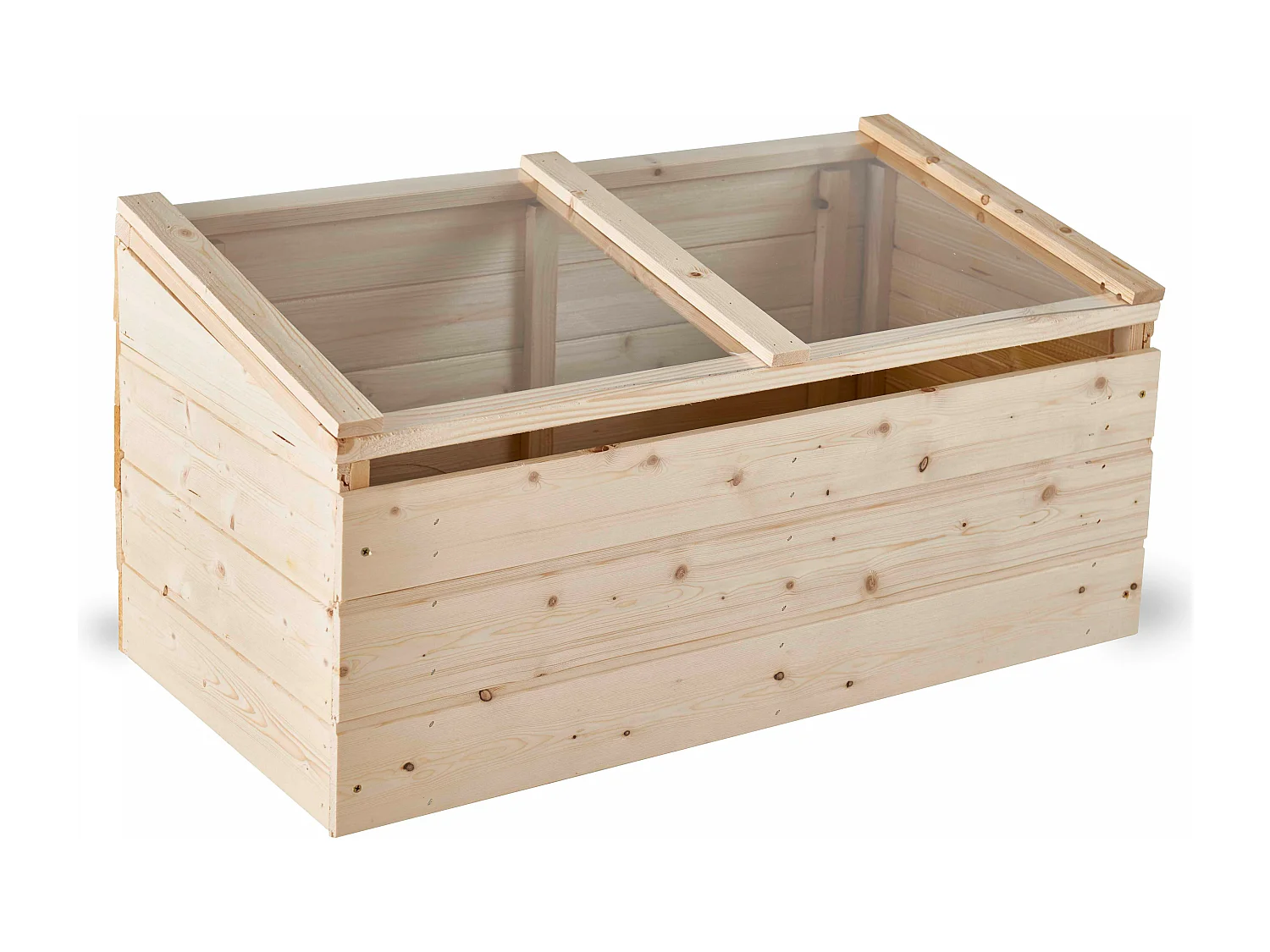 Carré potager avec un couvercle