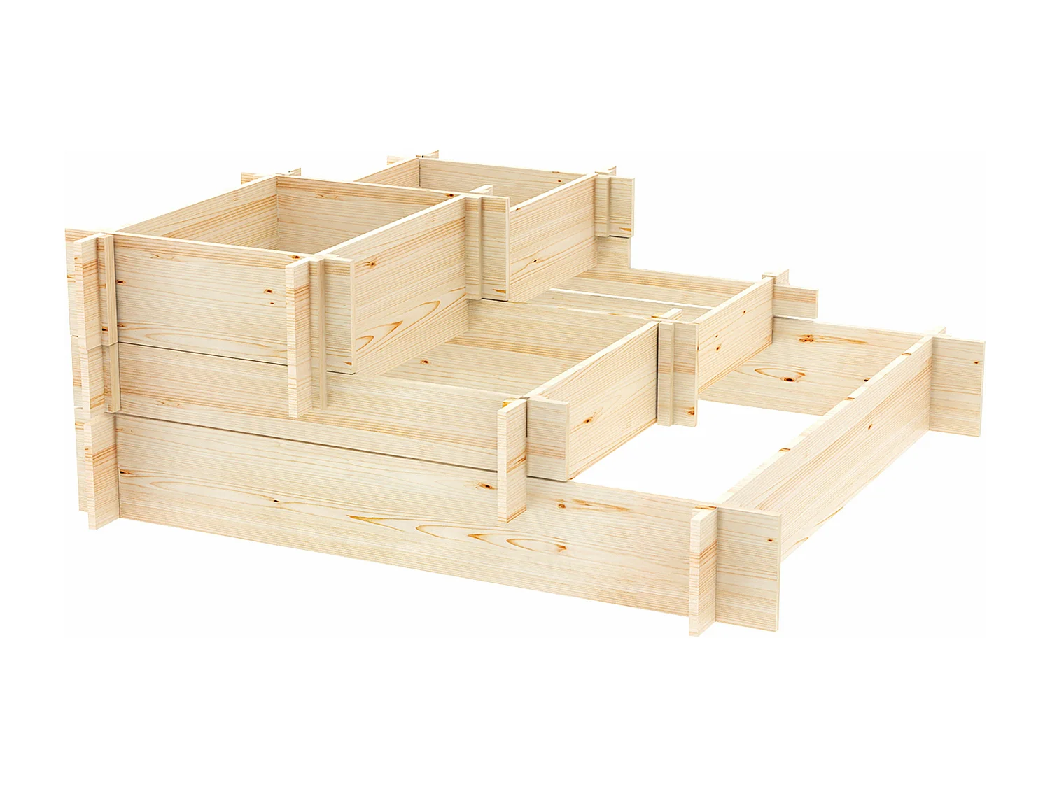 Carré potager 5 cases en bois