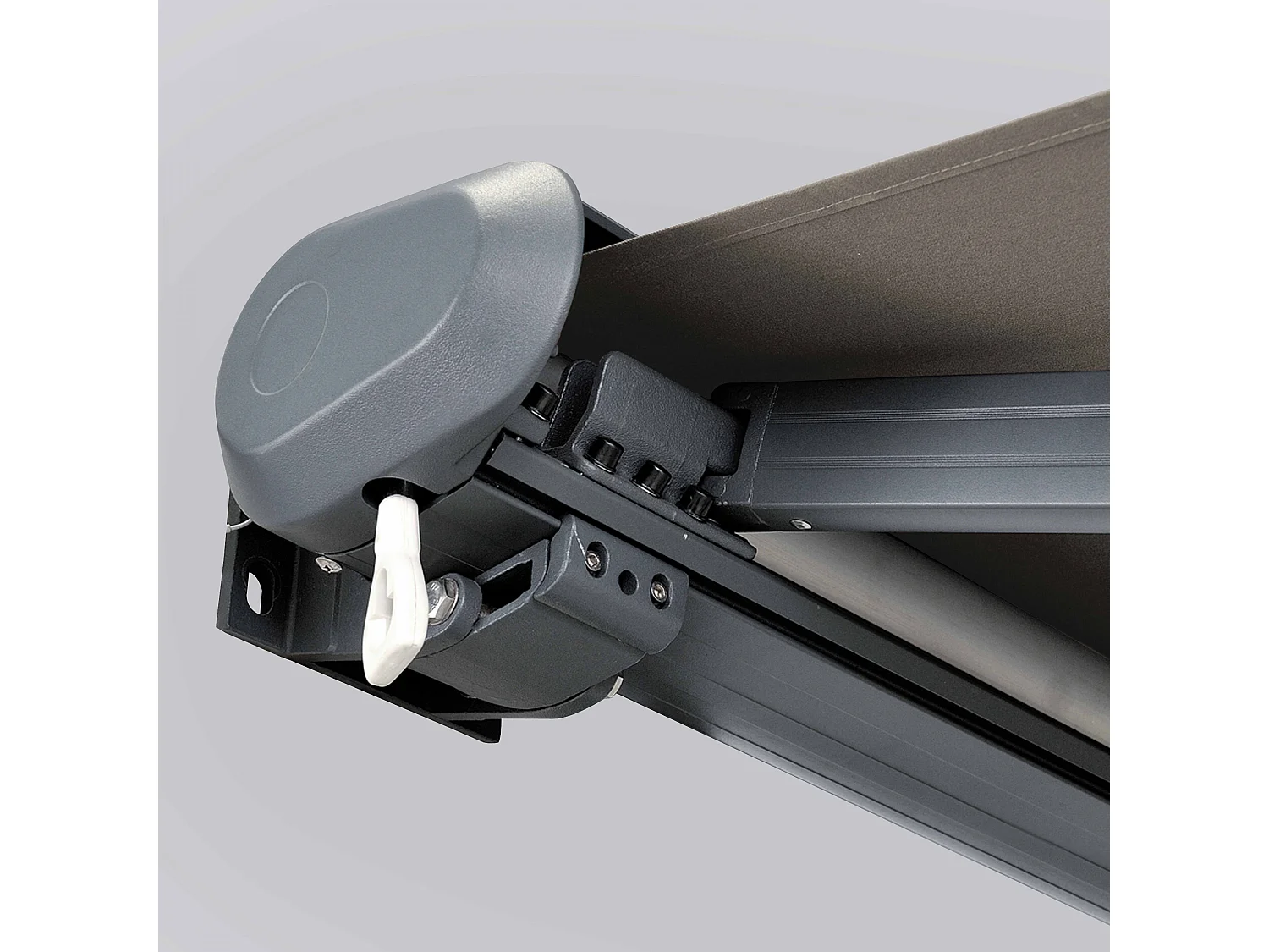 Volledig geïntegreerd 2,5x2m met taupekleurige opbergbox