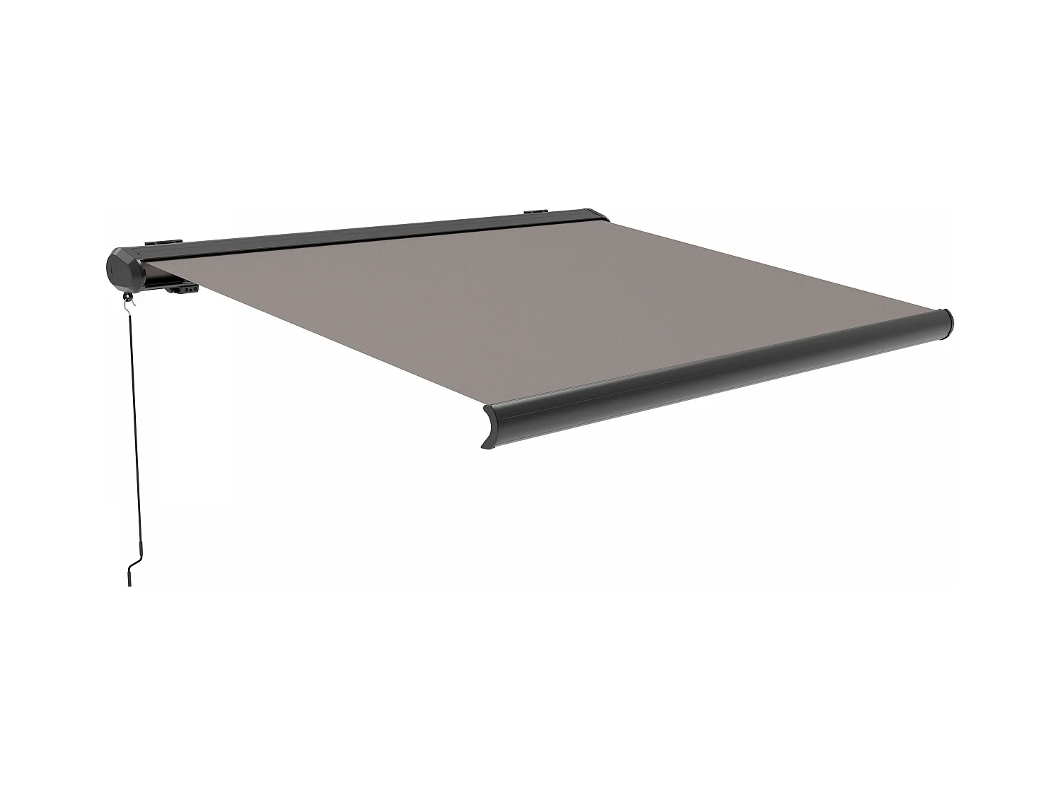 Store banne coffre integral 2.5x2m aluminium taupe