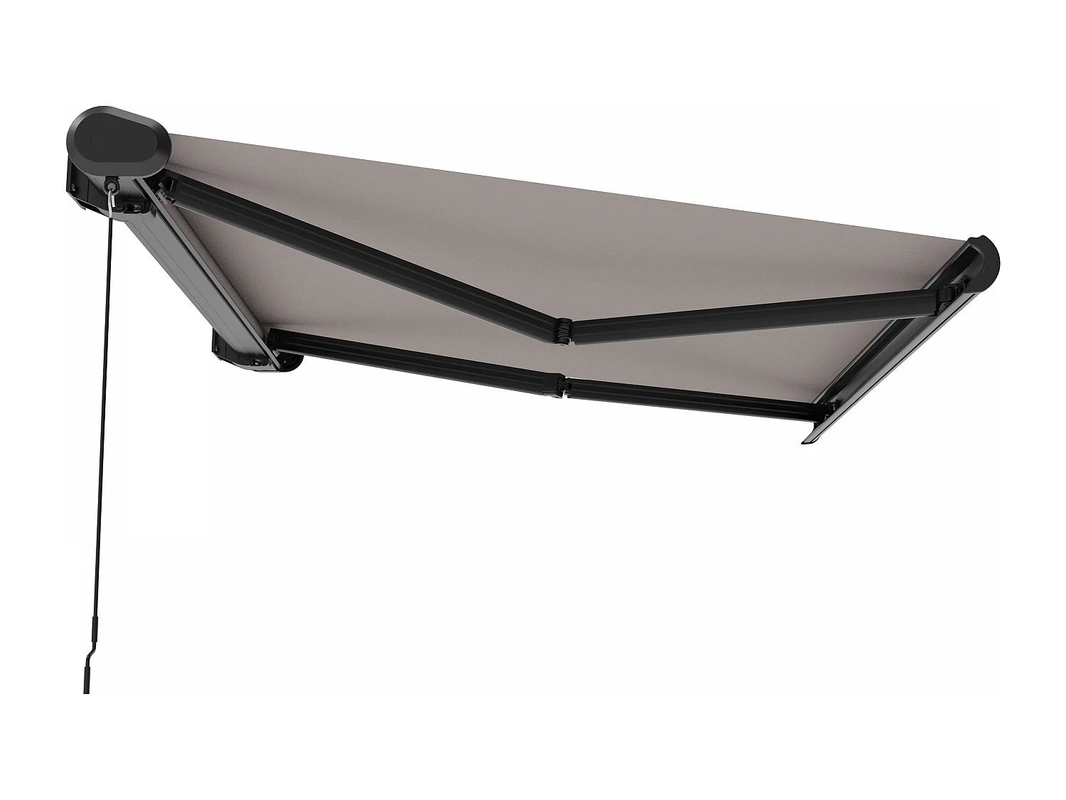 Store banne coffre integral 2.95x2.5m aluminium taupe