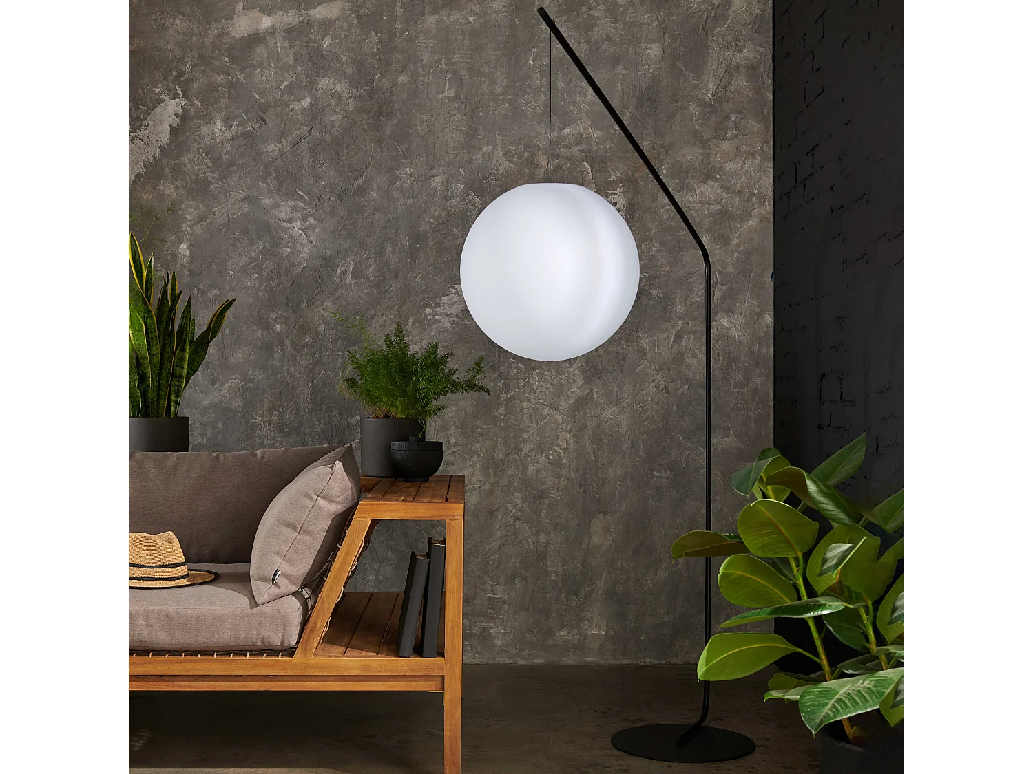 Lampadaire arche carrée 180 cm