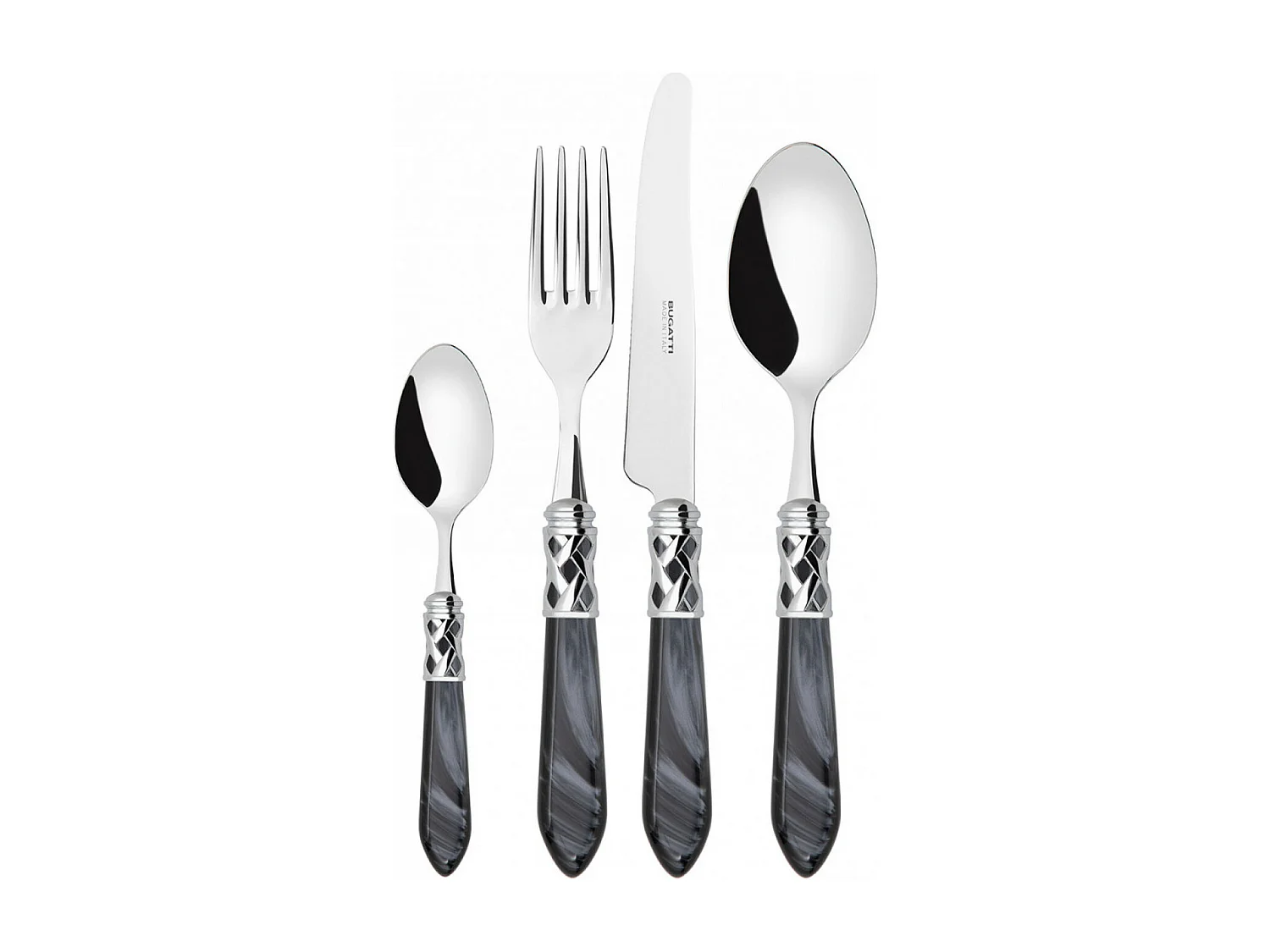 ALADDIN juego anillos cromados 24pzs color negro en caja galería