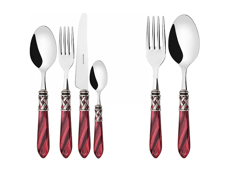 ALADDIN color bordeaux ghiera argento antico set 50pz scatola gallery