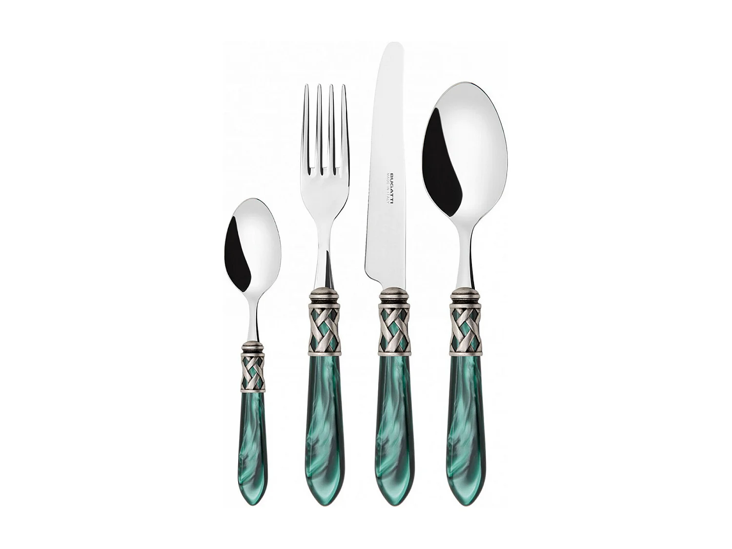 ALADDIN juego de anillos antiguos color verde 24 piezas caja de galería