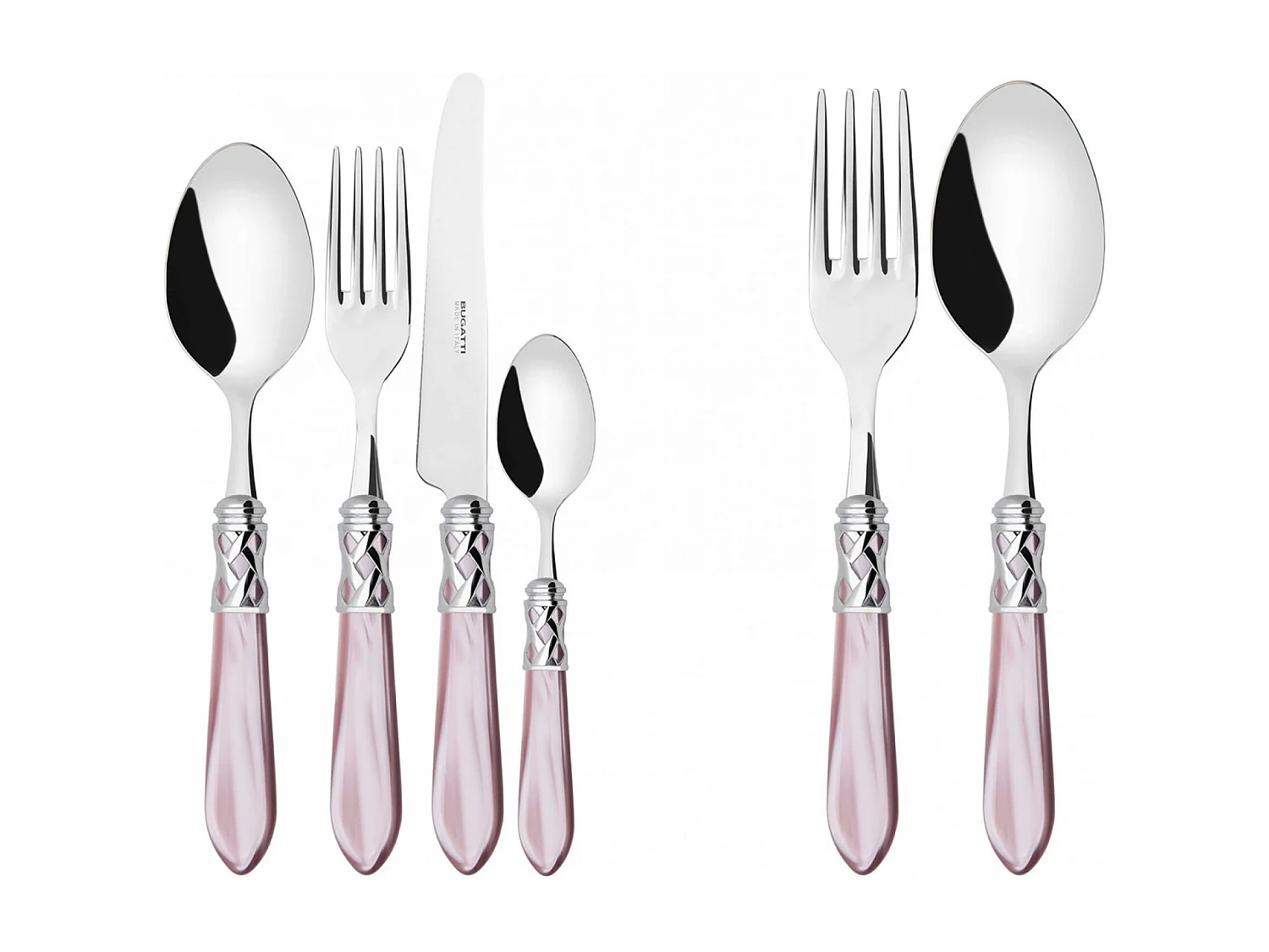 ALADDIN juego de anillo cromado color lila caja de galería de 50 piezas