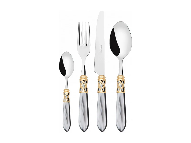 ALADDIN color grigio ghiera dorata  set 24pz scatola gallery