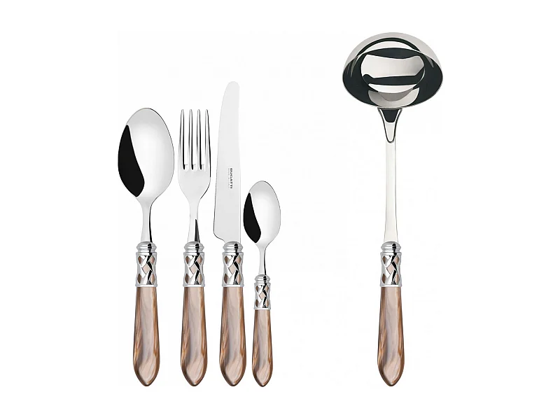 ALADDIN  color avorio ghiera cromata set 49pz scatola gallery