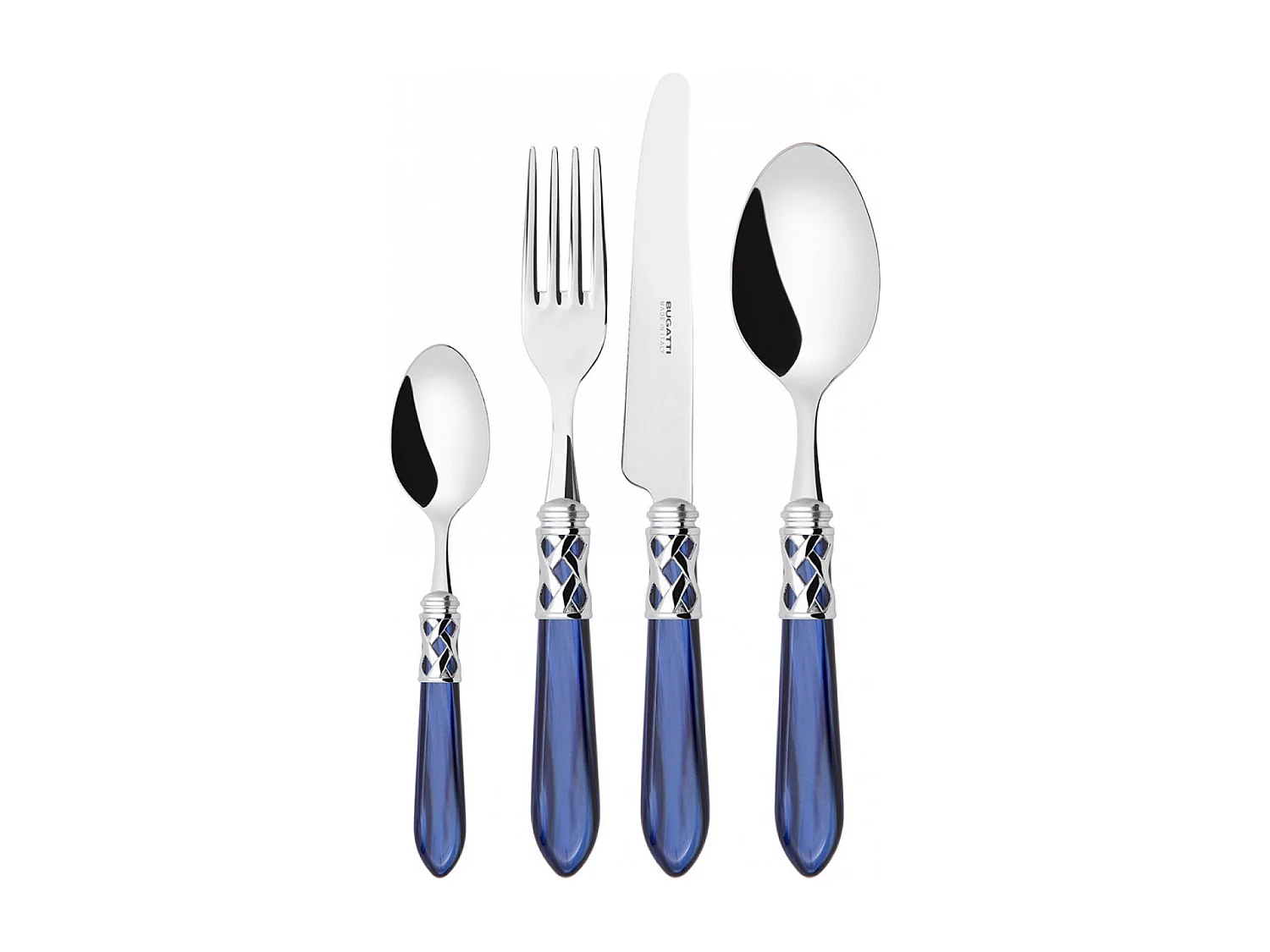 ALADDIN juego anillos cromados 24pzs color azul en caja galería