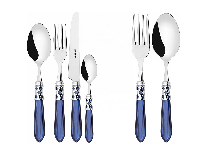 ALADDIN juego de anillo cromado color azul caja de galería de 50 piezas