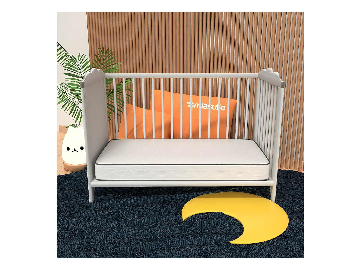 Matratze für Wiege 55x130x12 cm - Waterfoam,Hypoallergen, Milbenhemmend | Primavera Baby