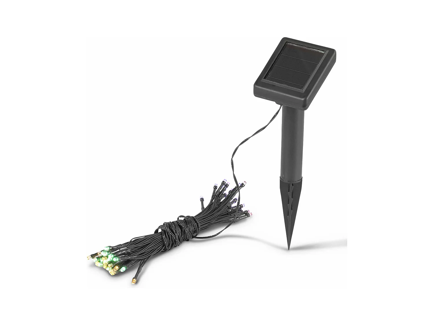 Guirlande lumineuse solaire. Classe énergétique A+++. couleur LED : multicolore. guirlande d'extérieur