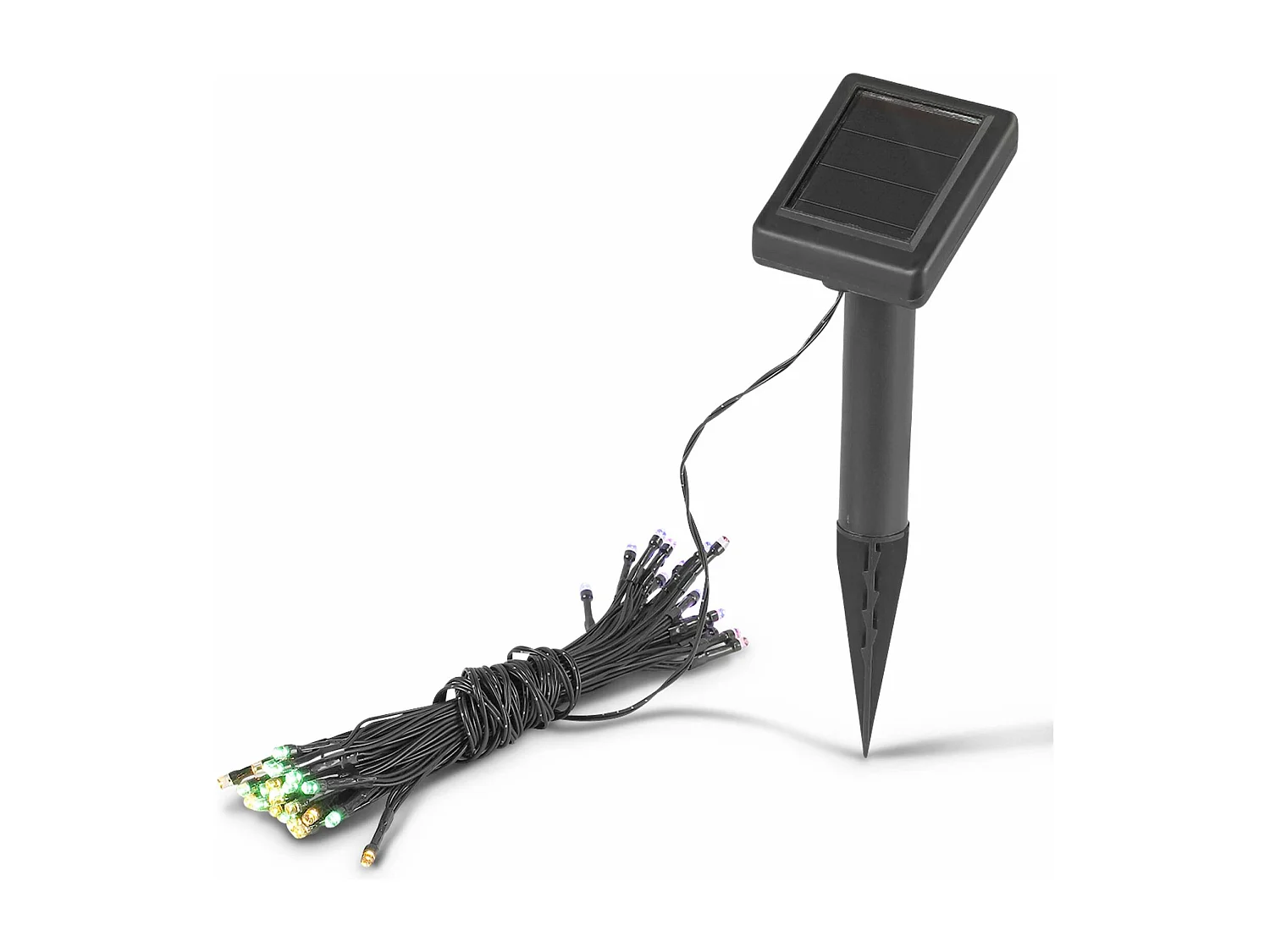 Guirlande lumineuse solaire. Classe énergétique A+++. couleur LED : multicolore. guirlande d'extérieur