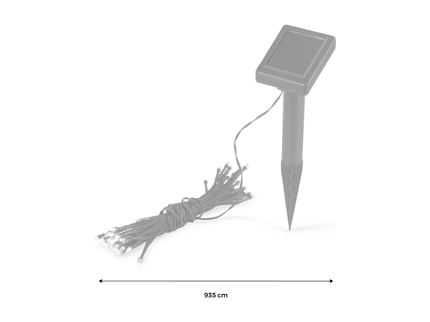 Guirlande lumineuse solaire. Classe énergétique A+++. couleur LED : multicolore. guirlande d'extérieur