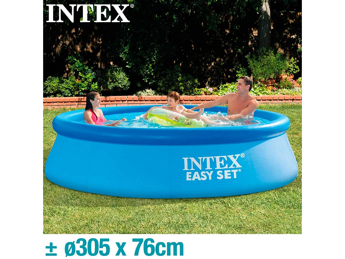 Intex 28122 Easy Set piscina fuori terra gonfiabile rotonda 305x76