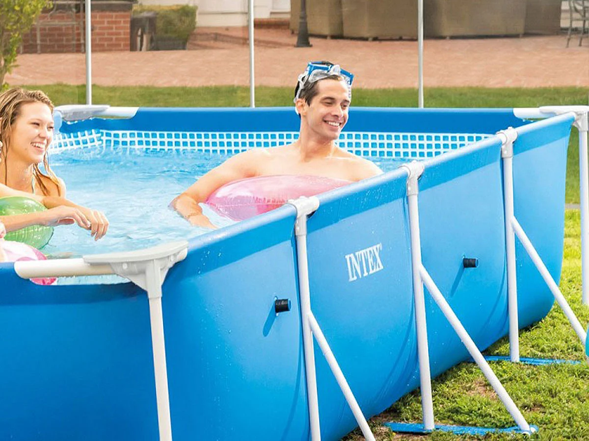 Piscina fuori terra Intex 28273 Frame rettangolare 450x220x84
