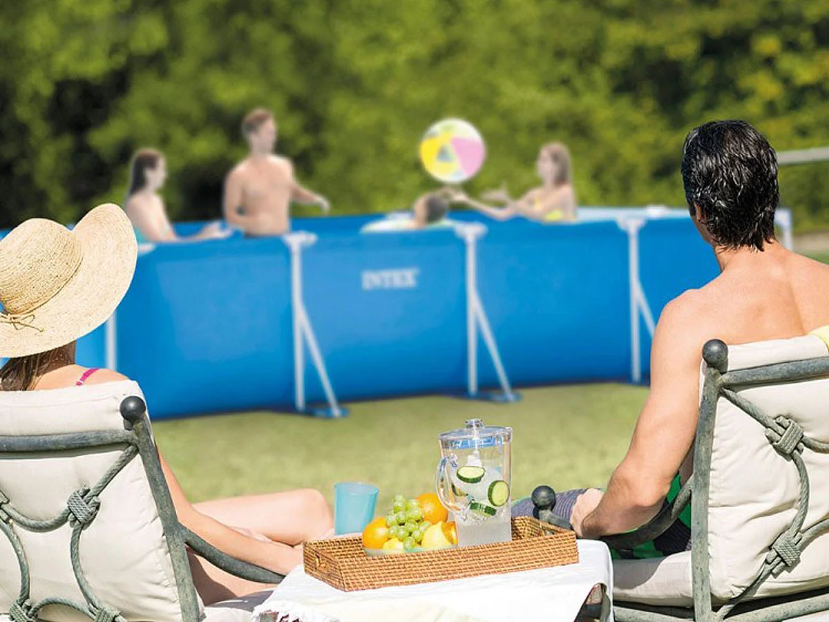 Piscine tubulaire rectangulaire 4,50 x 2,20 x 0,84 m - Intex