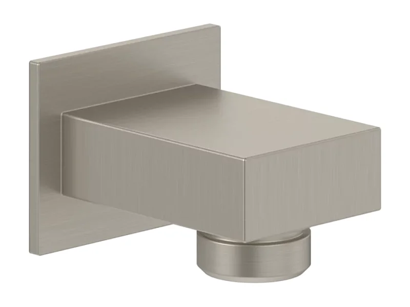 Coude de raccordement mural VILLEROY ET BOCH Universal rectangle Brushed Nickel Matt