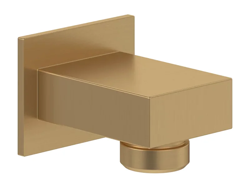 Coude de raccordement mural VILLEROY ET BOCH Universal rectangle Or brossé