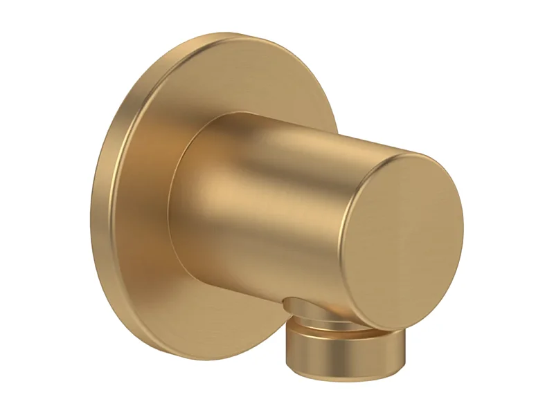 Coude de raccordement mural VILLEROY ET BOCH Universal rond Or brossé